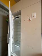 Metodkast met diepvries en koelkast, Huis en Inrichting, 150 tot 200 cm, Gebruikt, 50 tot 75 cm, Wit