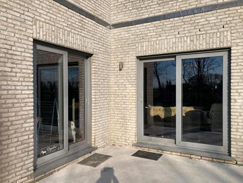 Grijze aluminium schuiframen. Zeer goede staat!, Doe-het-zelf en Bouw, Raamkozijnen en Schuifdeuren, Zo goed als nieuw, Aluminium