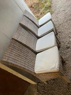 4 terras stoelen, Tuin en Terras, Ophalen, Gebruikt, Rotan