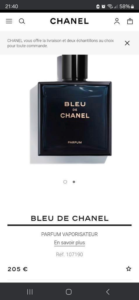 Bleu de Chanel Parfum Homme d'autres parfums sont disponible, Collections, Parfums, Neuf, Enlèvement ou Envoi