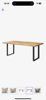 Eetkamertafel / Eettafel Harlow - Eiken - Zwart - 200 cm, Ophalen, Gebruikt, 100 tot 150 cm, Vijf personen of meer