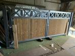 Nieuwe poort staal met hout, Tuin en Terras, Ophalen, Hout