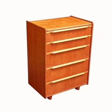 Meuble vintage commode Cees Braakman Pastoe chêne 1950's, Enlèvement, Comme neuf