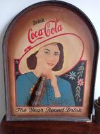 Houten reclamebord Coca Cola, Reclamebord, Gebruikt, Ophalen of Verzenden