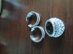 Bague et boucles d’oreilles Dyrbergkern, Handtassen en Accessoires, Piercings, Ophalen, Gebruikt, Staal