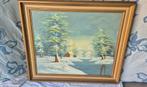 Mooi schilderij winter landschap gesigneerd, Ophalen
