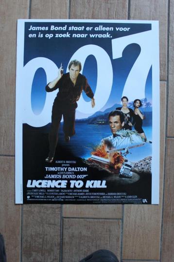 filmaffiche James Bond Licence To Kill 1989 filmposter