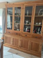 Vitrine kast 4deuren, Ophalen, 200 cm of meer, Teakhout, Zo goed als nieuw