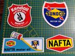 Lot 4x stickers Motor Oil - Nafta - Kendall - Sunoco, Verzamelen, Ophalen of Verzenden