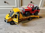 Speelgoed Mercedes sleepwagen met jeep, Ophalen, Zo goed als nieuw