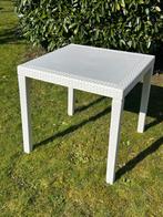 Tuintafel, balkon, terras (80 x 80 cm) Rattan, Ophalen, Zo goed als nieuw, Vierkant, Plastic