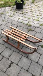Houten slee, Ophalen, Gebruikt