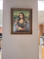 gebreide Mona Lisa portret in mooie kader, Ophalen of Verzenden