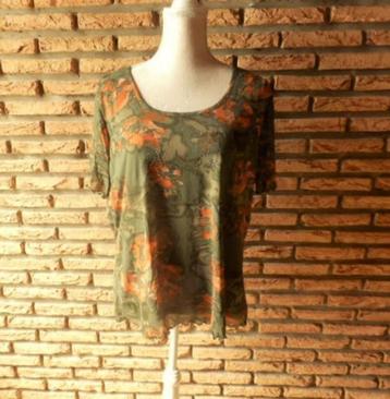 (109) -blouse femme t.40 verte - daxon - beschikbaar voor biedingen
