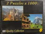 Puzzels 2 x 1000st, Ophalen, 500 t/m 1500 stukjes, Gebruikt, Legpuzzel