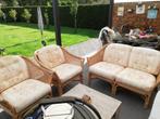 Rieten stoelen set, Tuin en Terras, Ophalen, Gebruikt