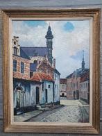 huile sur toile beguinage de lierre signe a de prince, Antiquités & Art, Enlèvement