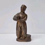 Statue en metal d'un homme en costume hollandais début 1900, Bronze, Enlèvement ou Envoi