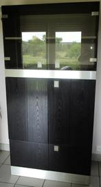 Buffetkast vitrinekast HxBxD=184,5x91,5x44,5cm, Ophalen, 50 tot 100 cm, Modern, Glas
