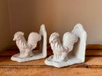 Duo deurstoppers kip haan boeksteunen in gietijze, Antiek en Kunst, Ophalen of Verzenden
