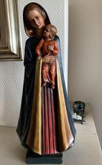 Mariabeeld in gips , beeld in authentieke kleuren, Ophalen of Verzenden