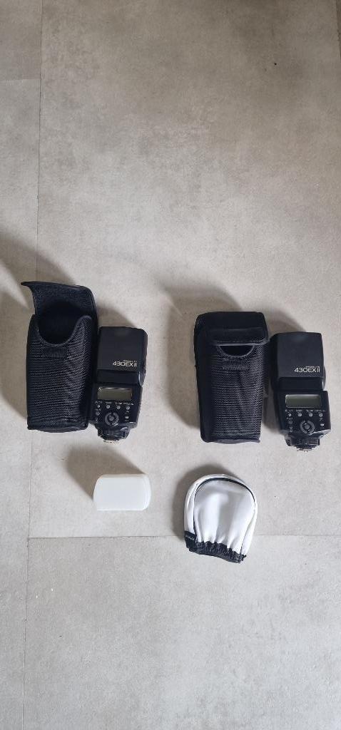 Canon Speedlight 430EX II, incl flitshouder, Audio, Tv en Foto, Foto | Flitsers, Gebruikt, Canon, Ophalen