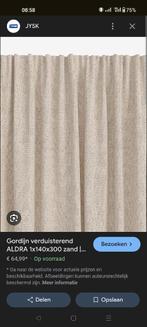 2 x nieuwe verduisterende gordijnen 140 x 300, Neuf, Beige, 100 à 150 cm, Enlèvement