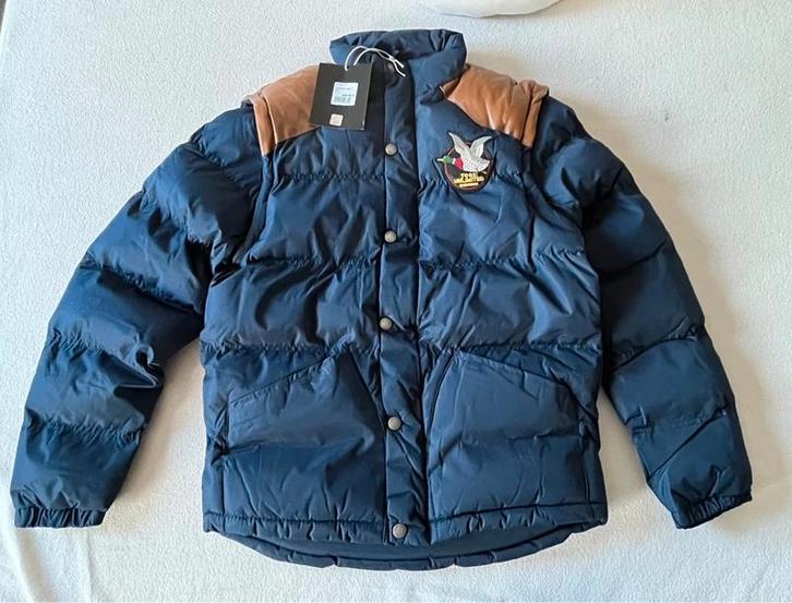 Doudoune Chevignon bleu marine et camel, Kleding | Heren, Jassen | Winter, Nieuw, Maat 48/50 (M), Blauw, Ophalen