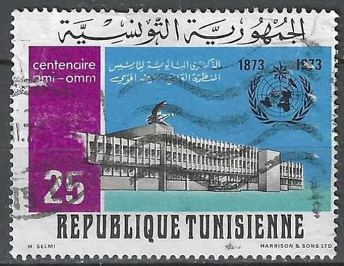 Tunesie 1973 - Yvert 765 - Meteorologische Organisatie (ST), Postzegels en Munten, Postzegels | Afrika, Gestempeld, Tunesië, Verzenden