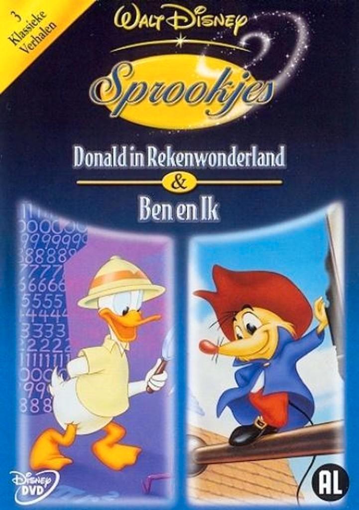 Disney Sprookjes - Donald in rekenwonderland & ben en ik, Cd's en Dvd's, Dvd's | Tekenfilms en Animatie, Ophalen of Verzenden