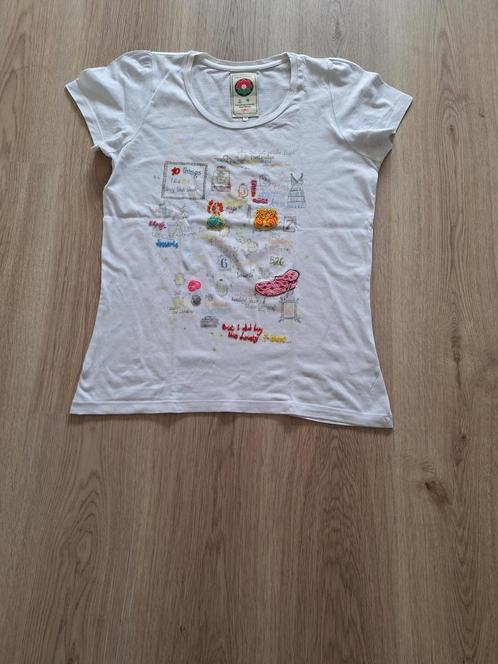 Tof T-shirt Essentiel, dames, Kleding | Dames, T-shirts, Zo goed als nieuw, Maat 38/40 (M), Wit, Korte mouw, Ophalen of Verzenden