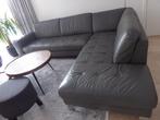 hoekbank leer, Huis en Inrichting, Ophalen, Gebruikt