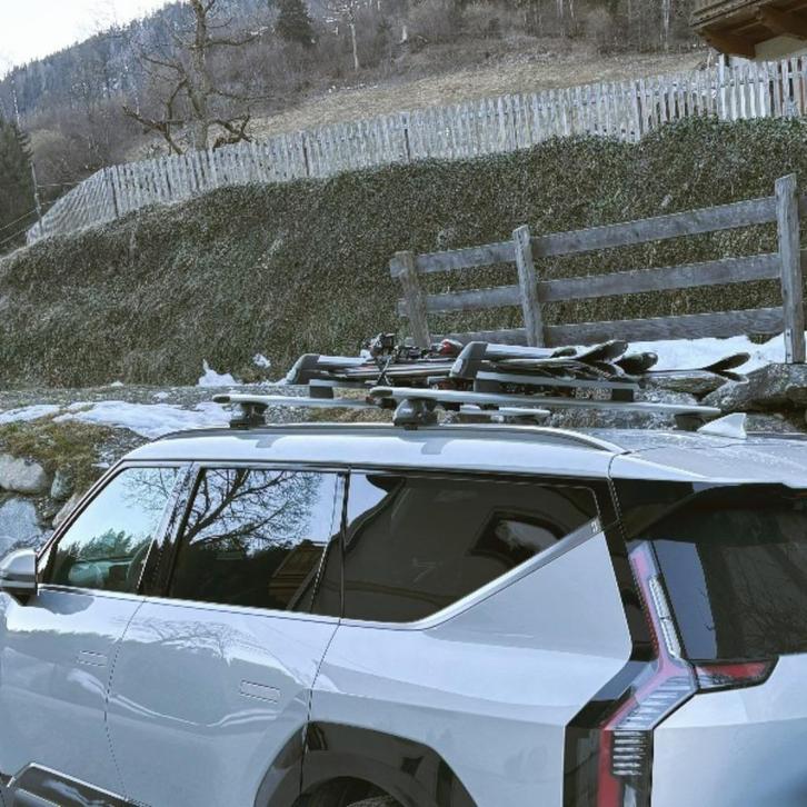 skidrager 6 paar skies, Autos : Divers, Porte-bagages, Comme neuf, Enlèvement