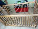 Baby kinderbedje hout met of zonder matrasje, Enlèvement, Comme neuf, Lit