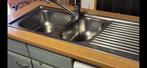 Keuken aanrecht met  inox lavabo, Ophalen