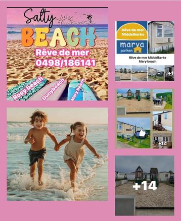 A louer caravane résidentielle à la mer de Middelkerke, Plaine de jeux, Mer