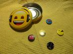 Boite métallique et pins Pac-Man, Comme neuf, Enlèvement ou Envoi, Autre