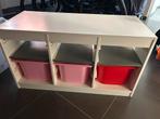 Trofast opbergmeubel met 3 bakken en 3 plankjes, Huis en Inrichting, Ophalen, Gebruikt, 50 tot 100 cm, Minder dan 100 cm