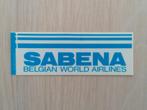 Autocollant Sabena #018 Sabena - Belgian World Airlines - BW, Collections, Enlèvement ou Envoi, Neuf