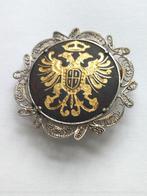 Vintage broche met wapenschild dubbele adelaar, Enlèvement