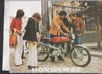 Reclamefolder voor Honda SS50Z Sport Bromfiets uit 1974, Boeken, Motoren, Verzenden, Gelezen