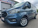 Transit Custom 2.0TDCi L2H1 Limited DubbelCab Carplay 170pk, Stof, 4 cilinders, Blauw, 1650 kg