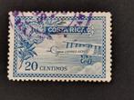 Costa Rica 1926 - luchtpost - dubbeldekker vliegtuig, Ophalen of Verzenden, Gestempeld, Midden-Amerika