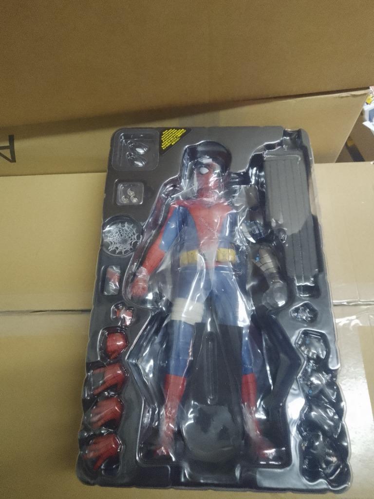 cyborg spider-man suit 1/6 scale sideshow exclusive nieuw, Verzenden, Nieuw, Film, Actiefiguur of Pop