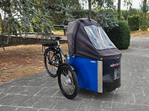 Elektrische bakfiets. Nihola middenmotor in perfecte staat, Fietsen en Brommers, Fietsen | Bakfietsen, Zo goed als nieuw, Elektrisch