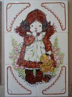Mosa tegeltableau Sarah Kay vintage tegel tegels Mosa 1970, Ophalen of Verzenden