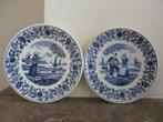 2 assiettes décoratives bleu de Delft, Enlèvement
