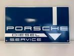 Enseigne publicitaire émaillée PORSCHE Service, Utilisé, Enlèvement ou Envoi, Panneau publicitaire