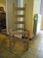 Quatre chaises en chêne clair à restaurer., Ophalen, Gebruikt, Hout, Vier