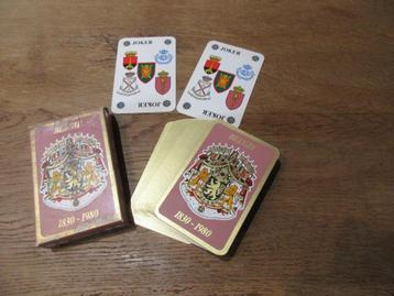 SPEELKAARTEN BELGIE 1830-1980 + 2 JOKERS beschikbaar voor biedingen
